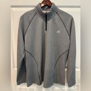 Adidas Golf Quarter Zip Long Sleeve Women’s Size XL Textured Gray Outdoor